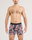 SAXX Boxershorts Droptemp Cooling Cotton Boxer Brief Fly Palmenblatt schwarz/rot/blau Herren - 1 Stück